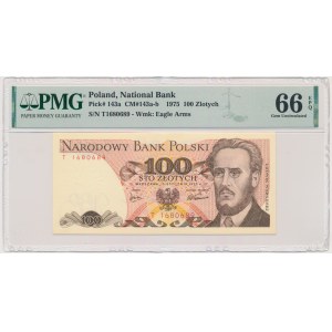 100 złotych 1975 - T - PMG 66 EPQ - WYJĄTKOWO RZADKIE