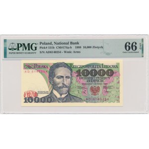10.000 złotych 1988 - AD - PMG 66 EPQ - RZADKIE