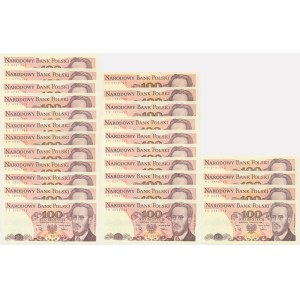 Zestaw, 100 złotych 1988 (ok. 28 szt.)
