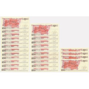 Zestaw, 100 złotych 1988 (ok. 28 szt.)