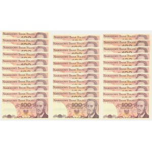 Set, 100 gold 1986 (approx. 33 pieces).