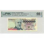 500.000 złotych 1993 - AA - PMG 66 EPQ - BARDZO RZADKIE - ilustrowany