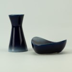 ZPS Tułowice - "Stardust" vase and ashtray. - 1960s.