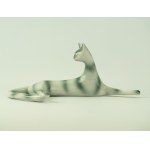 NARUSZEWICZ Mieczyslaw - ZPS Ćmielów - Lying cat - 1960s.