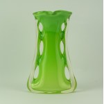 Tarnowiec Glassworks - "Shark fin" vase.