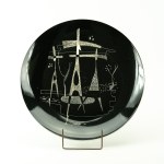 WERSZLER Jerzy - ZPS Chodzież - Decorative platter "Mexicans" - 1960s.