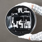 ZPS Chodzież - Decorative platter "Cafes". - 1960s.