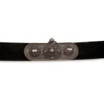 Gift sabre in silver mount in leather case