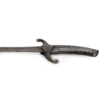 Gift sabre in silver mount in leather case