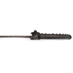 Gift sabre in silver mount in leather case