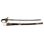 Russian naval officer's sabre combined with double-barrelled percussion pistol