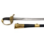 Russian naval officer's sabre combined with double-barrelled percussion pistol