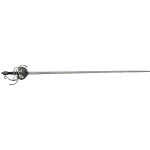 Rapier with belt basket and mussel guard