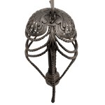 Rapier with belt basket and mussel guard