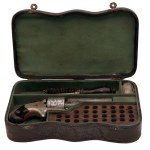 Etched and engraved nipple cartridge revolver, Moore's Patent Firearms Co.
