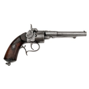 Rare percussion revolver with belt-fed self-sliding magazine of Maynard type, Mathieu Salles