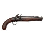 Flintlock officer's pistol with folding bayonet in cartridge
