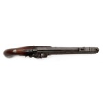 Flintlock officer's pistol with folding bayonet in cartridge
