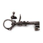 Flintlock pistol combined with a key for prison guards