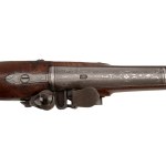 Long flintlock pistol in Caspar Neuman's paintings