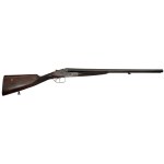 Engraved and gold inlaid double barrel shotgun with side locks, Defourny system, by Jindřich Holeček