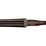 Engraved and gold inlaid double barrel shotgun with side locks, Defourny system, by Jindřich Holeček