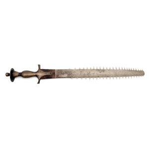 Indian sword with a rostrum from a sawmill instead of a blade