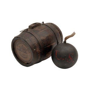 Powder keg and cannonball