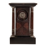 Silver table clock in the style of Erhard &amp; Söhne