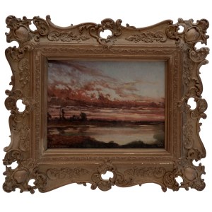 Landscape with a river in Théodore Rousseau's paintings