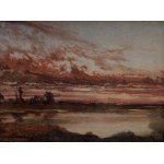 Landscape with a river in Théodore Rousseau's paintings
