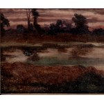 Landscape with a river in Théodore Rousseau's paintings