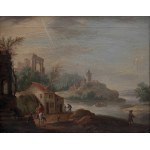 A couple of landscape paintings in Georg Schneider's paintings