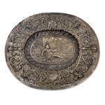 Baroque oval brass tray