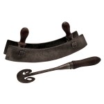 Double-edged cradle and sickle-shaped knife (probably saddlery)