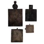 Four bronze orthodox icons