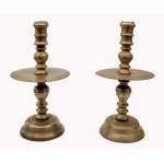 Paired early baroque candlesticks