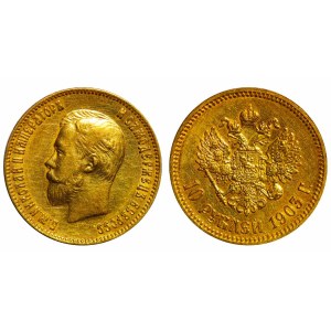 Imperium Rosyjskie, 10 rubli, 1903 rok, (AR)