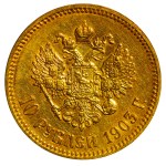 Imperium Rosyjskie, 10 rubli, 1903 rok, (AR)