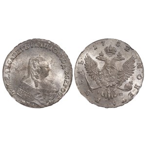 Russian Empire, 1 Rouble, 1752 year, MMD-Ish, NGC, MS 64, Top PoP
