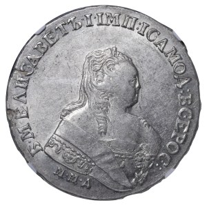 Russian Empire, 1 Rouble, 1753 year, MMD-IP, NGC, AU 53