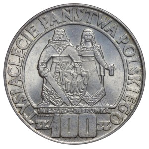 Poľsko, 100 zlotých, rok 1966, MW, poľské milénium