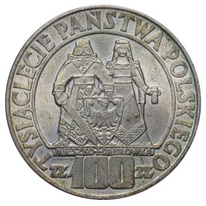 Poľsko, 100 zlotých, rok 1966, MW, poľské milénium