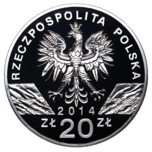 Poľsko, 20 zlotých, rok 2014, MW, poľský kôň koník