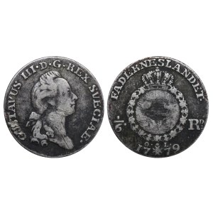 Sweden, 1/6 Riksdaler, 1779 year, OL
