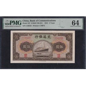 Chine, 5 Yuan, 1941, Choix UNC 64