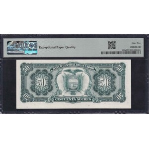 Ecuador, 50 Sucres, 1984-88, Gem UNC 65 EPQ