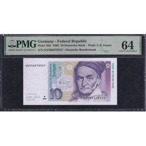 Deutschland (GFR), 10 Deutsche Mark, 1999, Choice UNC 64