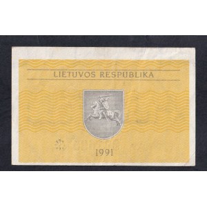 Litva, 0.5 Talonas, 1991, AU, RARE