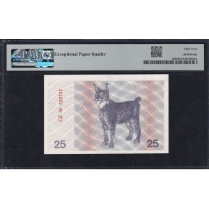 Litva, 25 Talonas, 1991, Choice UNC 64 EPQ